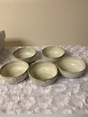 Japanese 5 Dipping Bowls/Sauce Dishes